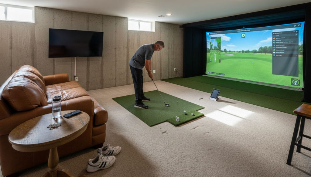 Atlanta homeowner using 4K golf simulator